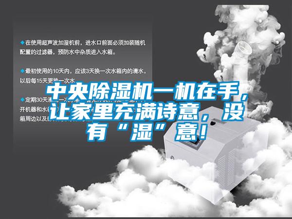 中央除濕機一機在手，讓家里充滿(mǎn)詩(shī)意，沒(méi)有“濕”意！