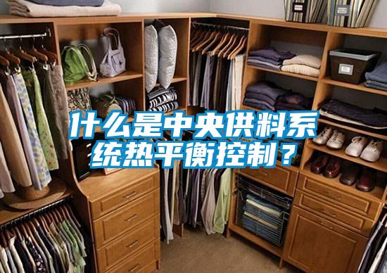 什么是中央供料系統熱平衡控制？