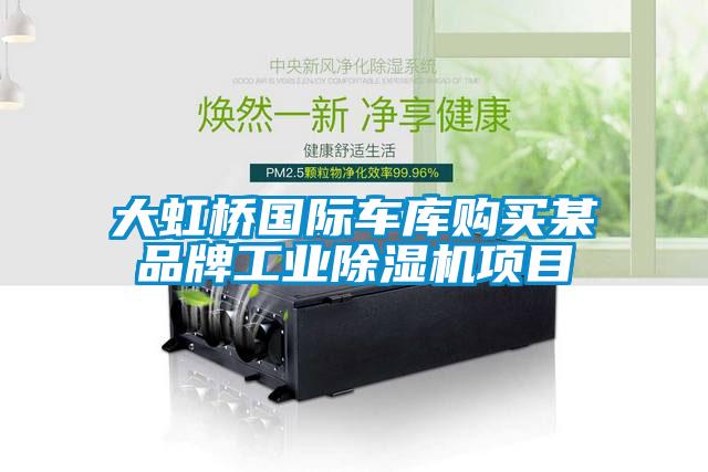 大虹橋國際車(chē)庫購買(mǎi)某品牌工業(yè)除濕機項目