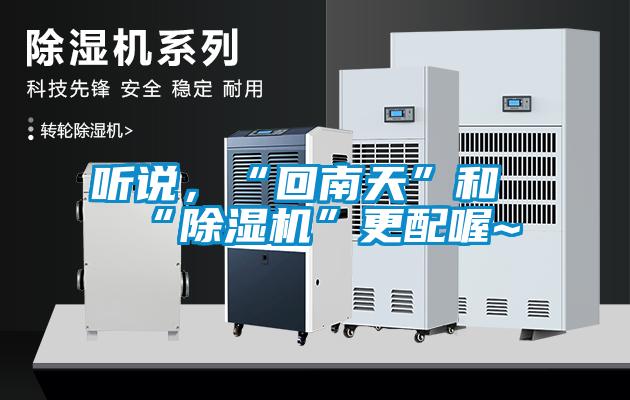 聽(tīng)說(shuō)，“回南天”和“除濕機”更配喔~