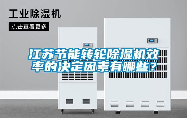 江蘇節能轉輪除濕機效率的決定因素有哪些？