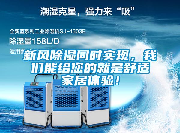 新風(fēng)除濕同時(shí)實(shí)現，我們能給您的就是舒適家居體驗！