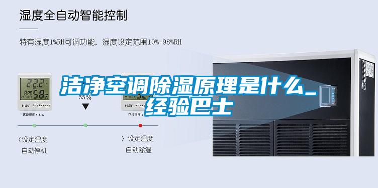 潔凈空調除濕原理是什么_經(jīng)驗巴士