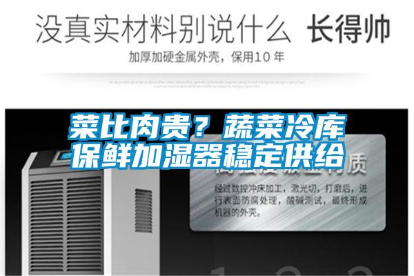 菜比肉貴？蔬菜冷庫保鮮加濕器穩定供給