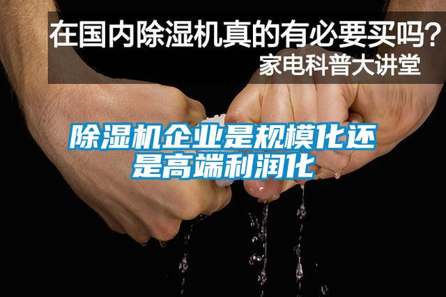 除濕機企業(yè)是規?；€是高端利潤化