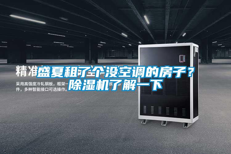 盛夏租了個(gè)沒(méi)空調的房子？除濕機了解一下