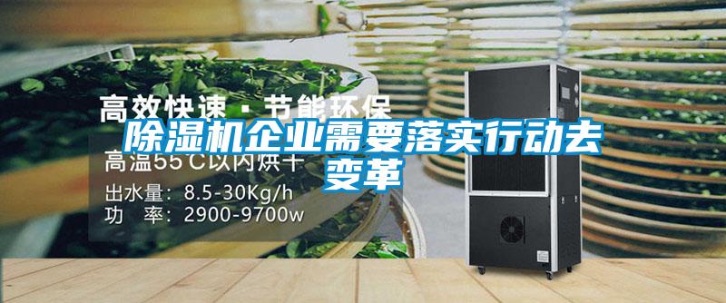 除濕機企業(yè)需要落實(shí)行動(dòng)去變革