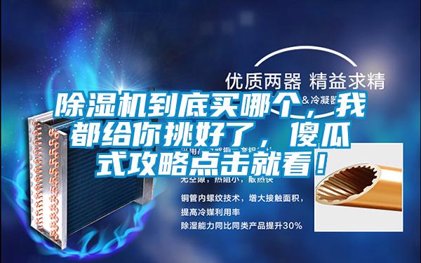 除濕機到底買(mǎi)哪個(gè)，我都給你挑好了，傻瓜式攻略點(diǎn)擊就看！