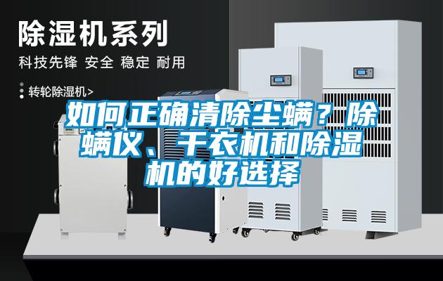 如何正確清除塵螨？除螨儀、干衣機和除濕機的好選擇