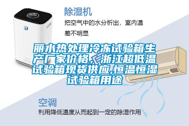 麗水熱處理冷凍試驗箱生產(chǎn)廠(chǎng)家價(jià)格，浙江超低溫試驗箱現貨供應,恒溫恒濕試驗箱用途