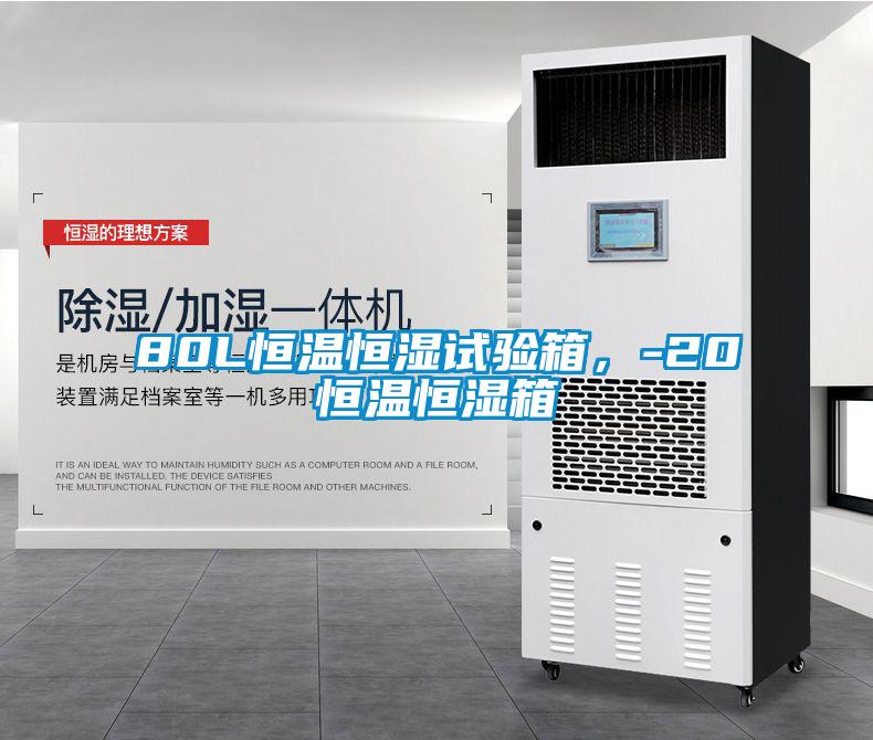 80L恒溫恒濕試驗箱，-20℃恒溫恒濕箱