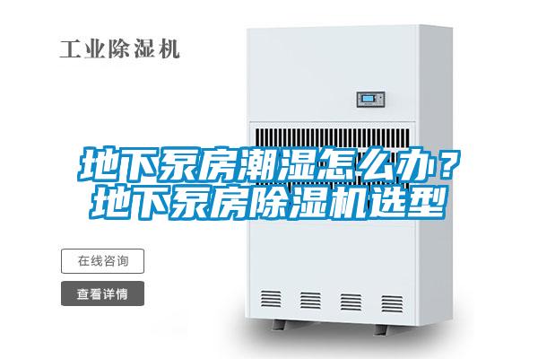 地下泵房潮濕怎么辦？地下泵房除濕機選型