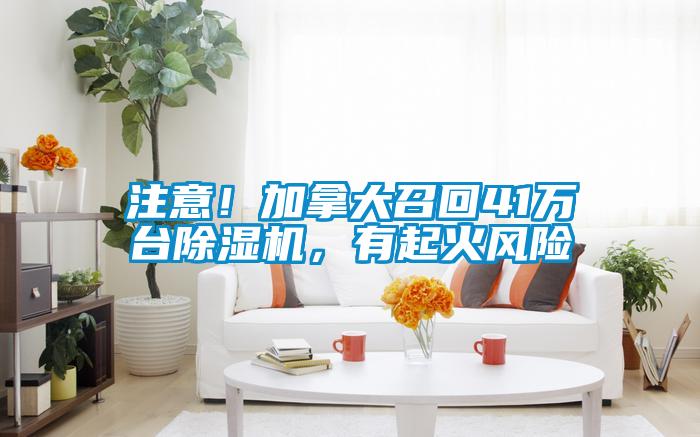 注意！加拿大召回41萬(wàn)臺除濕機，有起火風(fēng)險