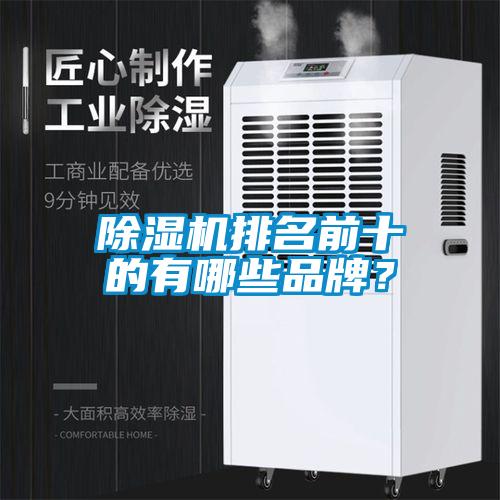 除濕機排名前十的有哪些品牌？