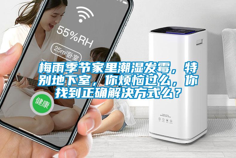 梅雨季節家里潮濕發(fā)霉，特別地下室，你煩惱過(guò)么，你找到正確解決方式么？