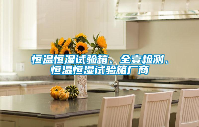 恒溫恒濕試驗箱、全壹檢測、恒溫恒濕試驗箱廠(chǎng)商