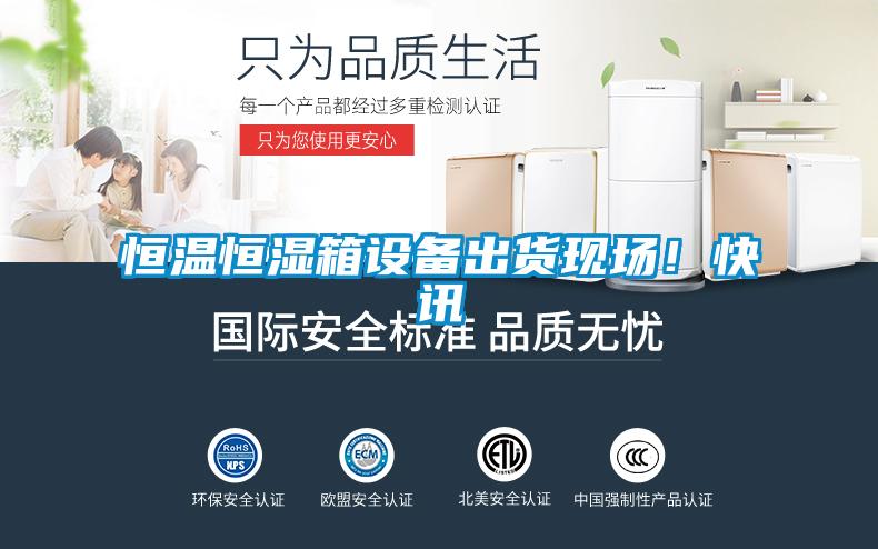 恒溫恒濕箱設備出貨現場(chǎng)！快訊