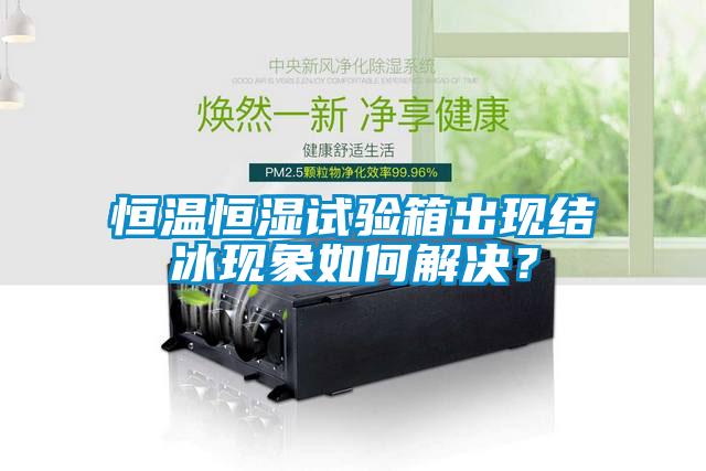 恒溫恒濕試驗箱出現結冰現象如何解決？