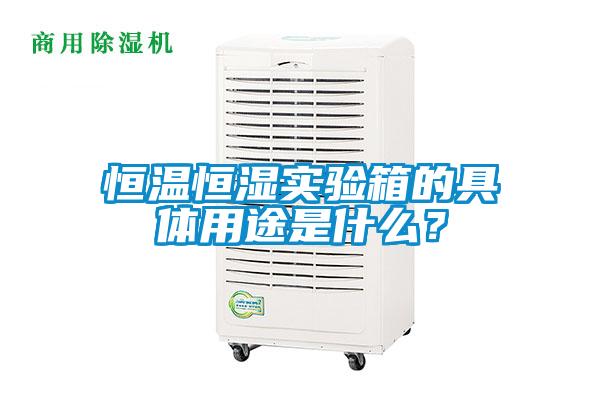 恒溫恒濕實(shí)驗箱的具體用途是什么？