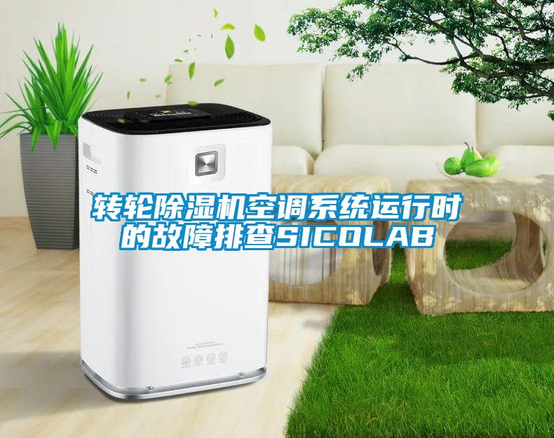 轉輪除濕機空調系統運行時(shí)的故障排查SICOLAB