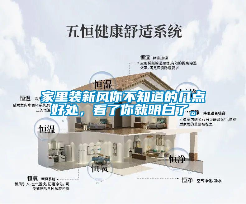 家里裝新風(fēng)你不知道的幾點(diǎn)好處，看了你就明白了。