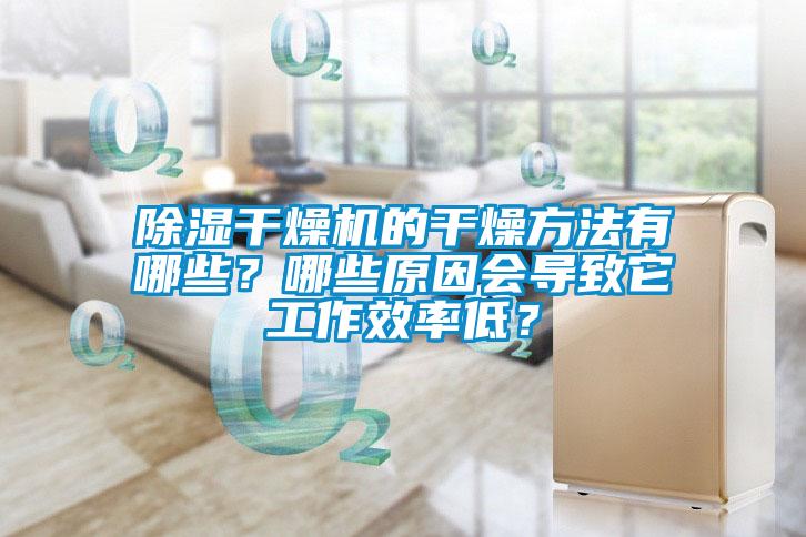 除濕干燥機的干燥方法有哪些？哪些原因會(huì )導致它工作效率低？