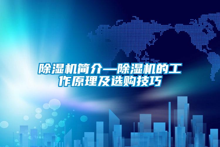除濕機簡(jiǎn)介—除濕機的工作原理及選購技巧