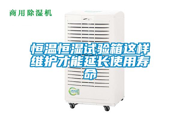 恒溫恒濕試驗箱這樣維護才能延長(cháng)使用壽命
