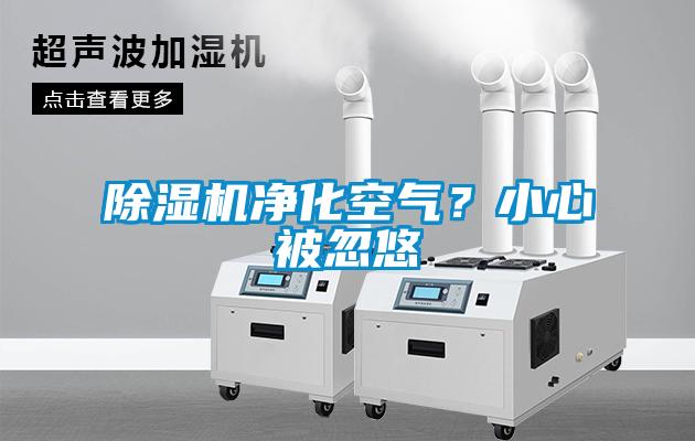 除濕機凈化空氣？小心被忽悠