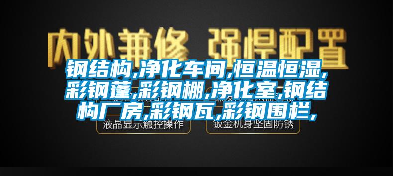 鋼結構,凈化車(chē)間,恒溫恒濕,彩鋼蓬,彩鋼棚,凈化室,鋼結構廠(chǎng)房,彩鋼瓦,彩鋼圍欄,