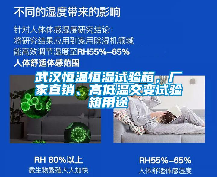武漢恒溫恒濕試驗箱，廠(chǎng)家直銷(xiāo)、高低溫交變試驗箱用途