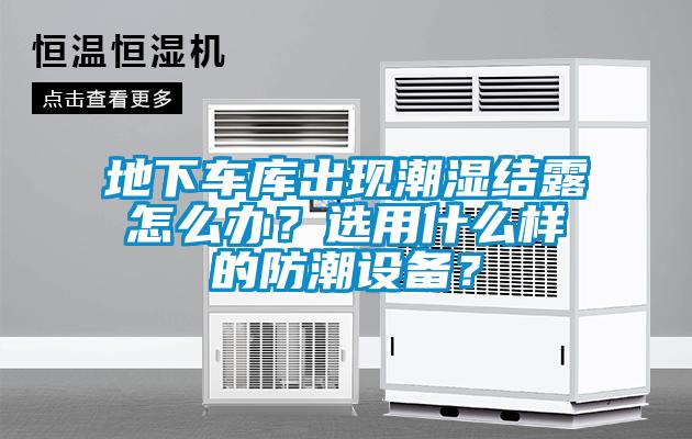 地下車(chē)庫出現潮濕結露怎么辦？選用什么樣的防潮設備？
