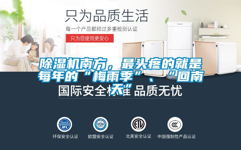 除濕機南方，最頭疼的就是每年的“梅雨季”、“回南天”