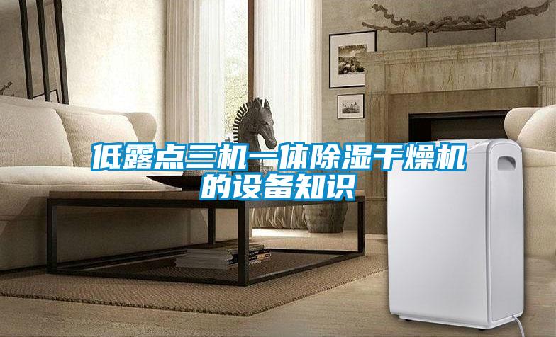 低露點(diǎn)三機一體除濕干燥機的設備知識