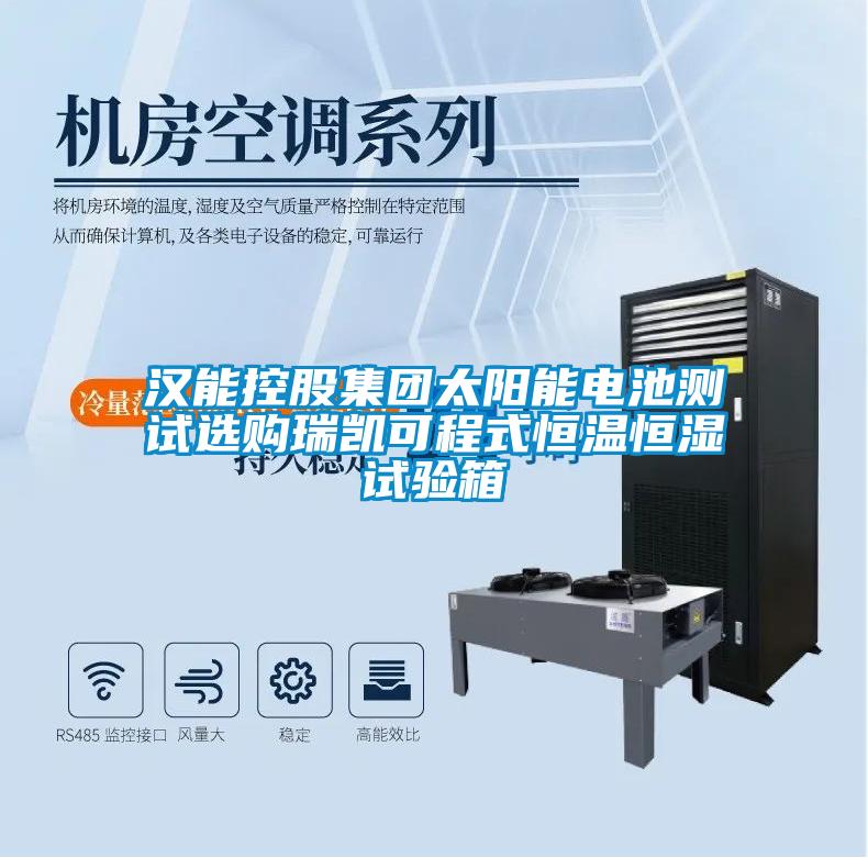 漢能控股集團太陽(yáng)能電池測試選購瑞凱可程式恒溫恒濕試驗箱