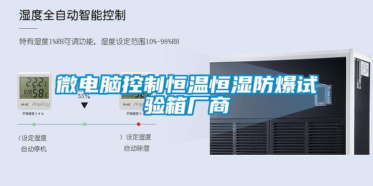 微電腦控制恒溫恒濕防爆試驗箱廠(chǎng)商