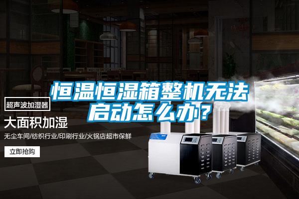 恒溫恒濕箱整機無(wú)法啟動(dòng)怎么辦？