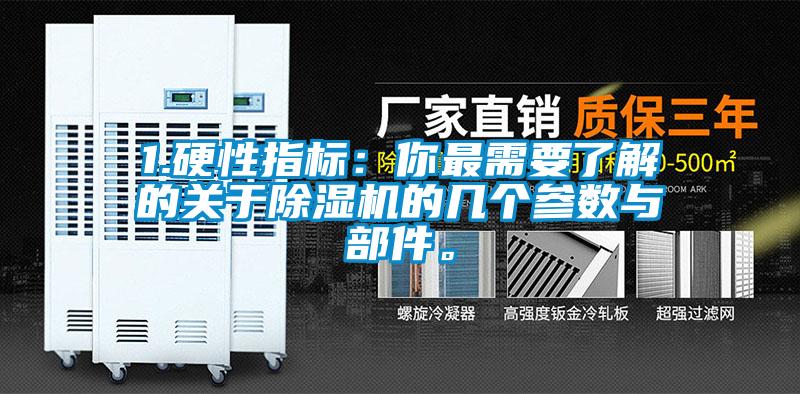 1.硬性指標：你最需要了解的關(guān)于除濕機的幾個(gè)參數與部件。