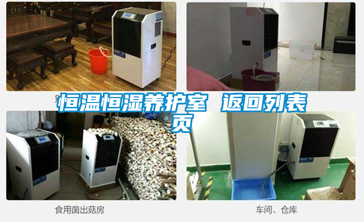 恒溫恒濕養護室 返回列表頁(yè)
