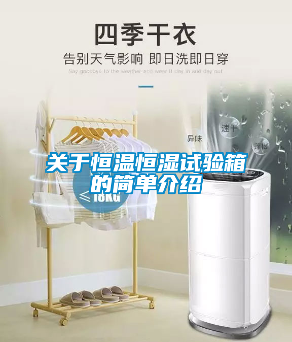 關(guān)于恒溫恒濕試驗箱的簡(jiǎn)單介紹