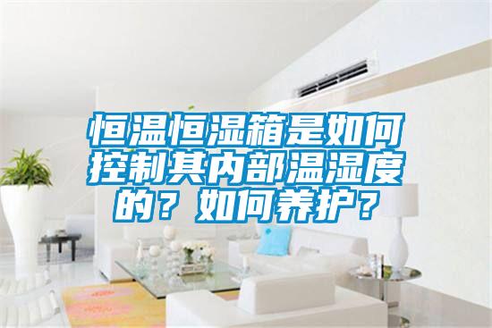 恒溫恒濕箱是如何控制其內部溫濕度的？如何養護？
