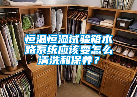 恒溫恒濕試驗箱水路系統應該要怎么清洗和保養？