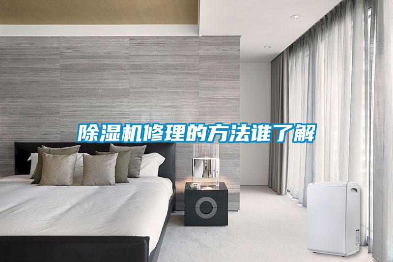 除濕機修理的方法誰(shuí)了解