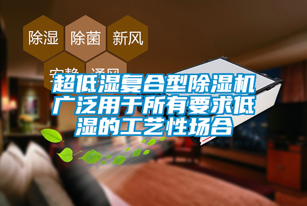 超低濕復合型除濕機廣泛用于所有要求低濕的工藝性場(chǎng)合