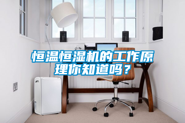 恒溫恒濕機的工作原理你知道嗎？