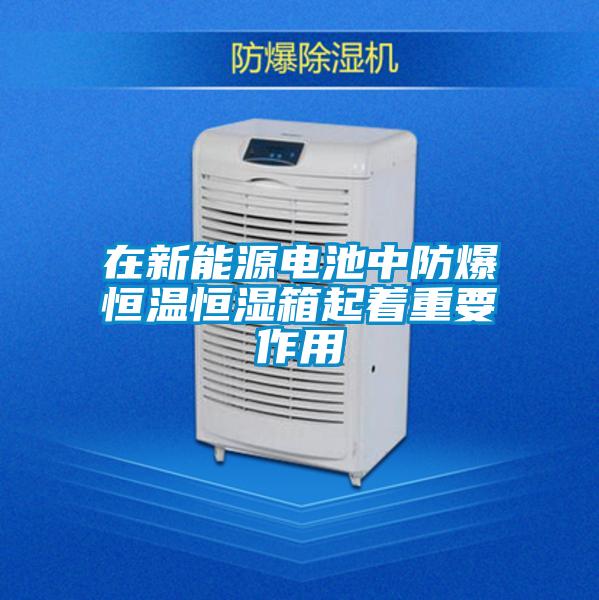 在新能源電池中防爆恒溫恒濕箱起著(zhù)重要作用