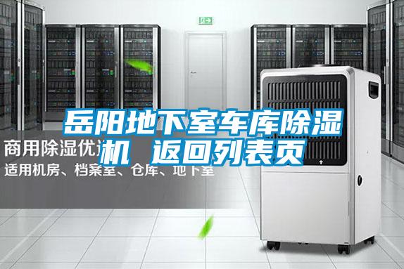 岳陽(yáng)地下室車(chē)庫除濕機 返回列表頁(yè)