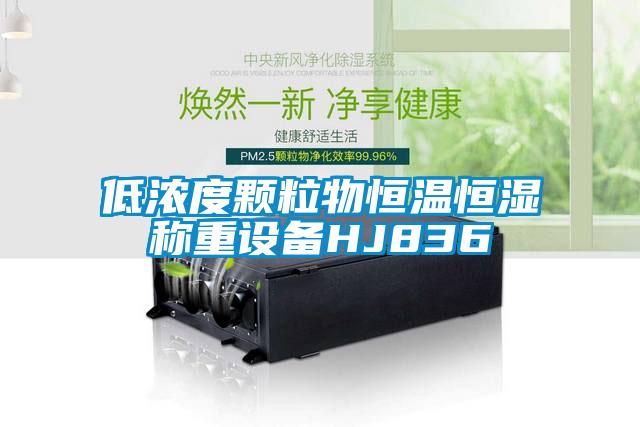 低濃度顆粒物恒溫恒濕稱(chēng)重設備HJ836