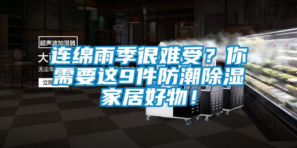 連綿雨季很難受？你需要這9件防潮除濕家居好物！
