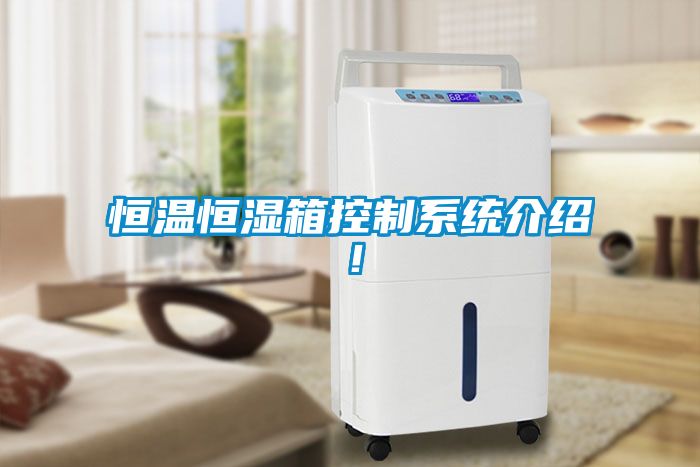 恒溫恒濕箱控制系統介紹！